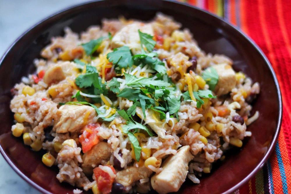 Instant Pot Mexican Chicken and Rice Bowls