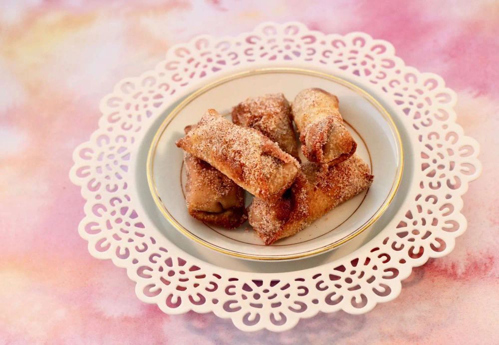 Air-Fried Double Cherry Mini Egg Rolls