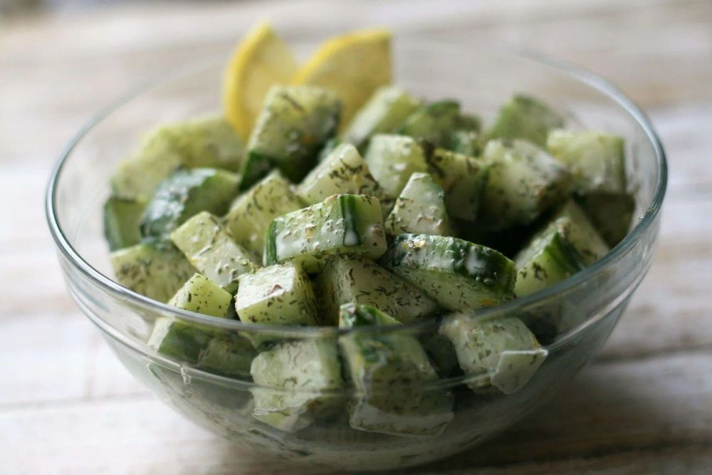 Easy Lemony-Dilly Cucumber Salad