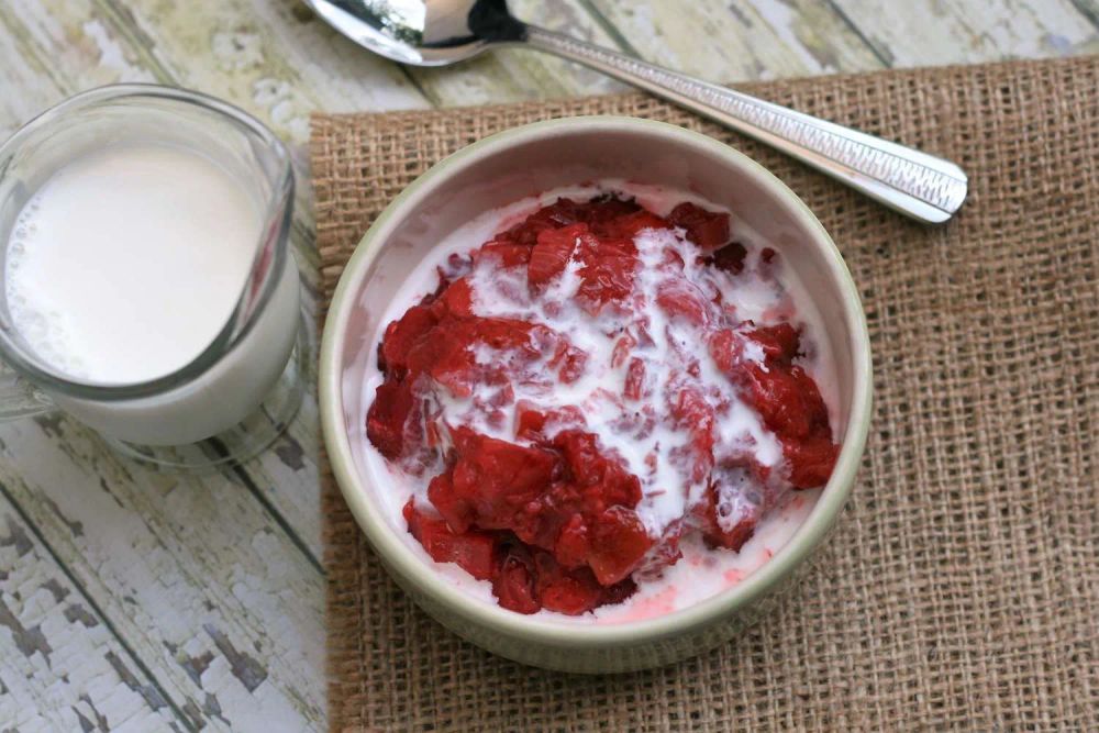 Stewed Strawberry and Rhubarb