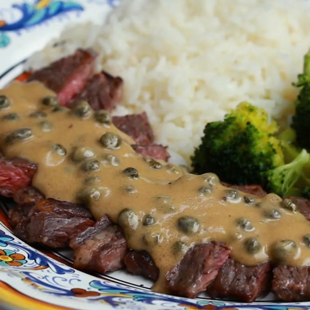 Skirt Steak With Mustard Sauce As Made By Katano Kasaine