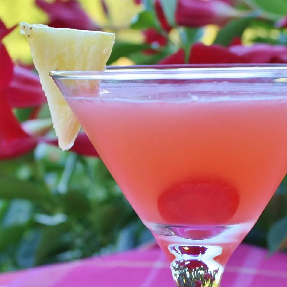 Pineapple Upside-down Cake Martinis