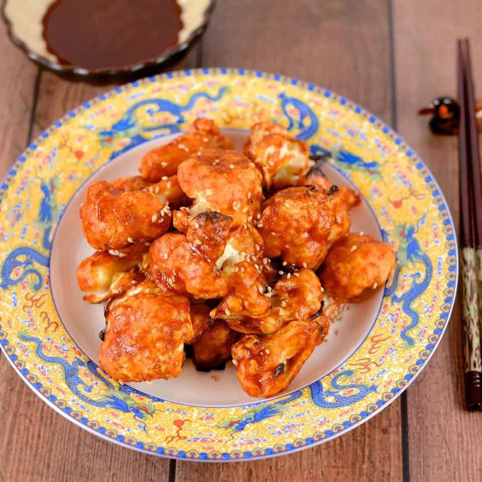 Korean Baked Cauliflower "Wings"