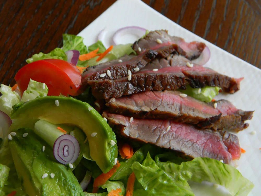 Grilled Steak Salad with Sesame Dressing