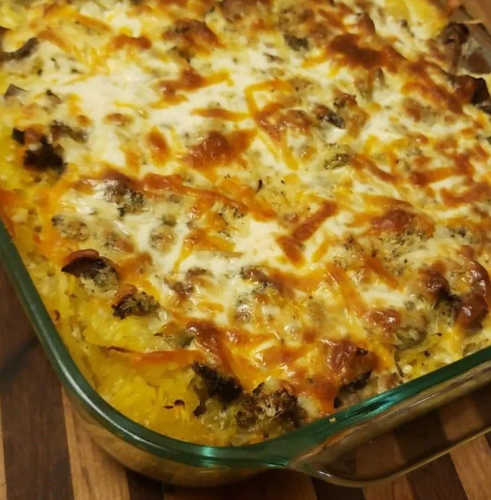 Cheesy Spaghetti Squash Casserole