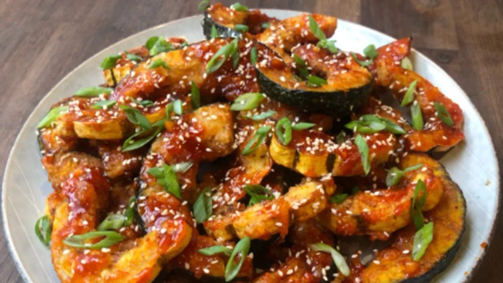 Delicious Gochujang Fried Fall Squash