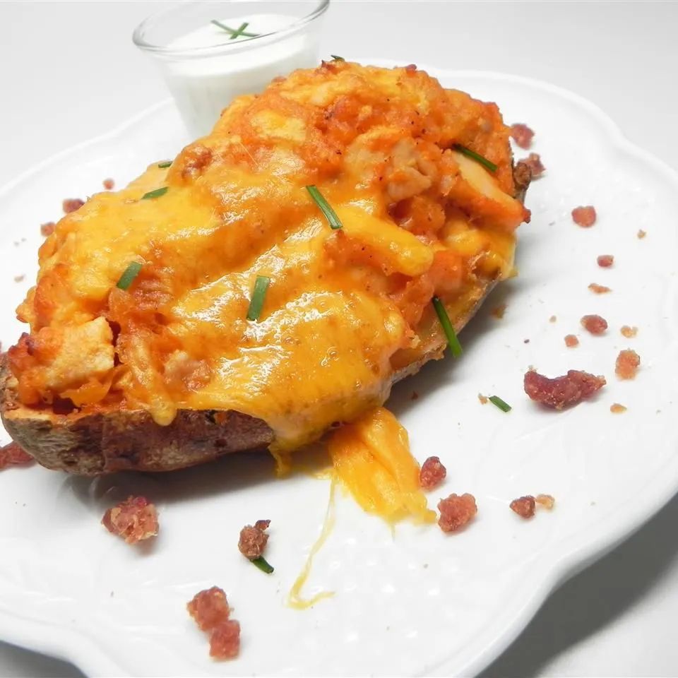 Buffalo Chicken Twice-Baked Potatoes