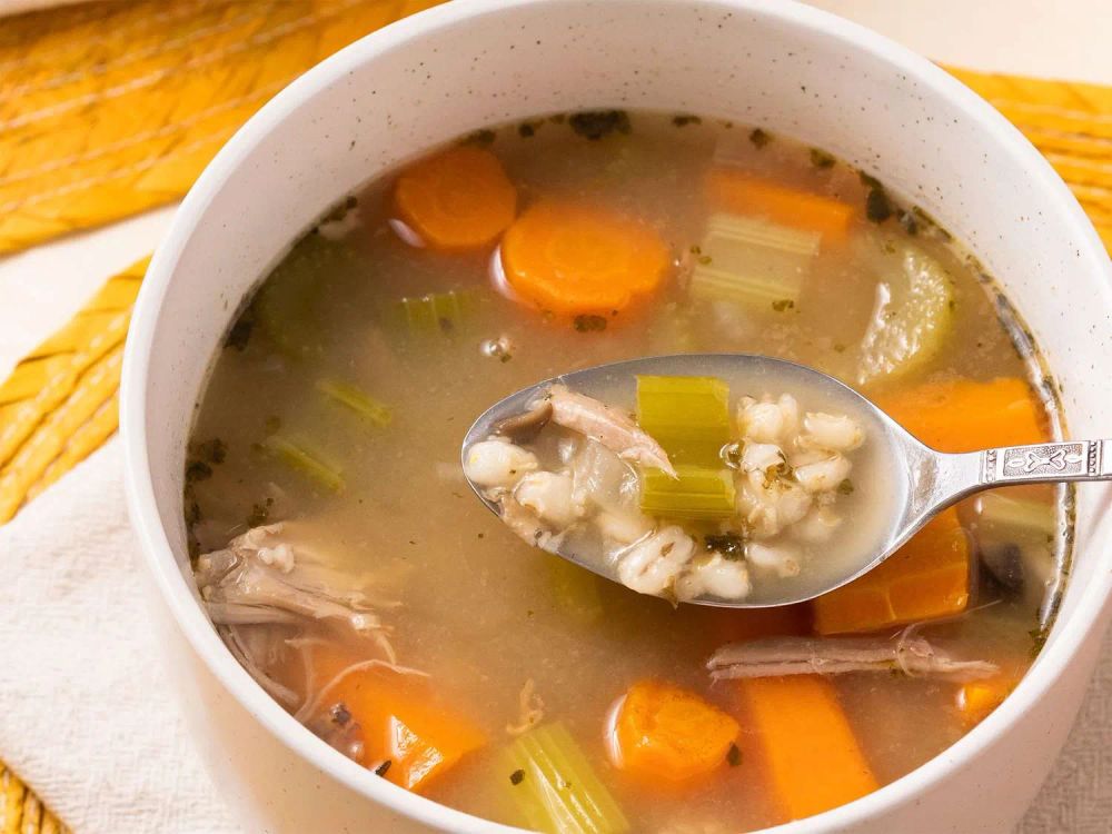 Hearty Barley Turkey Soup