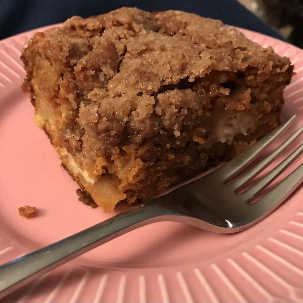 Pumpkin Apple Coffee Cake with Streusel