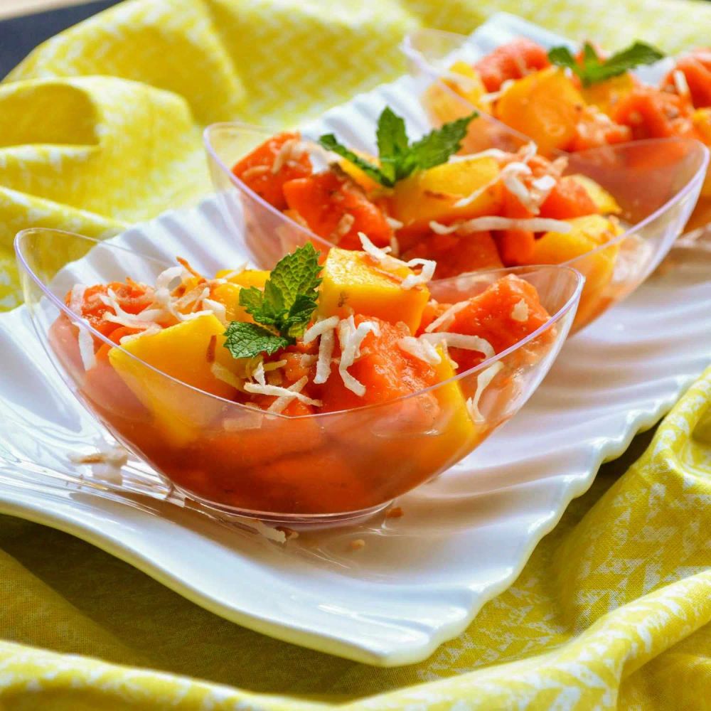 Mango Papaya Fruit Salad