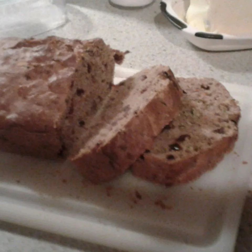 Zucchini Bread with Dried Cranberries