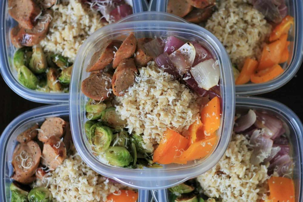 Make-Ahead Sausage and Veggie Bowls