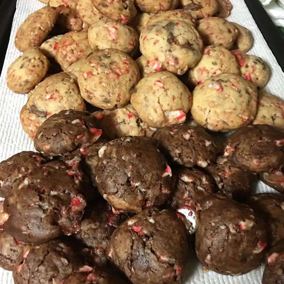 Candy Cane Chocolate Chunk Cookies