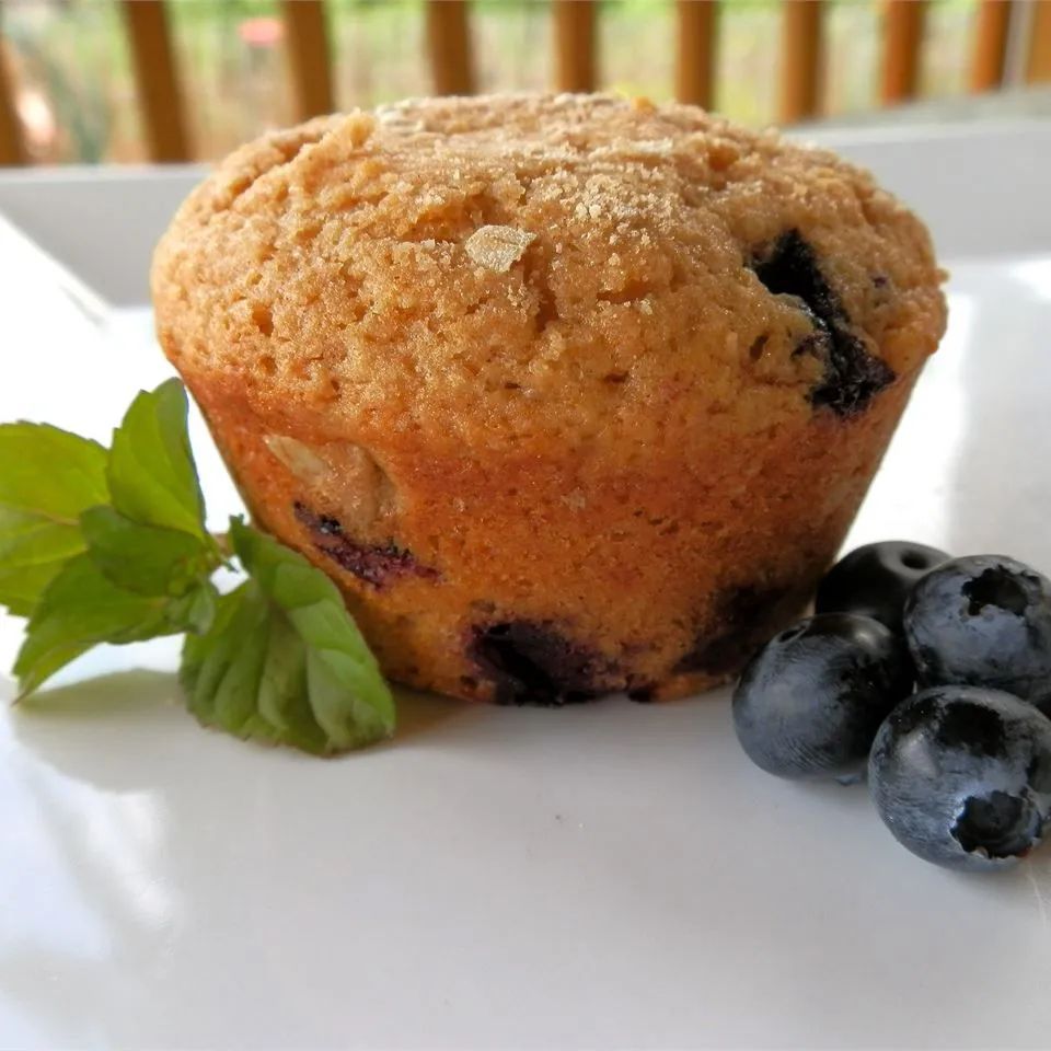 Whole Wheat Blueberry Muffins