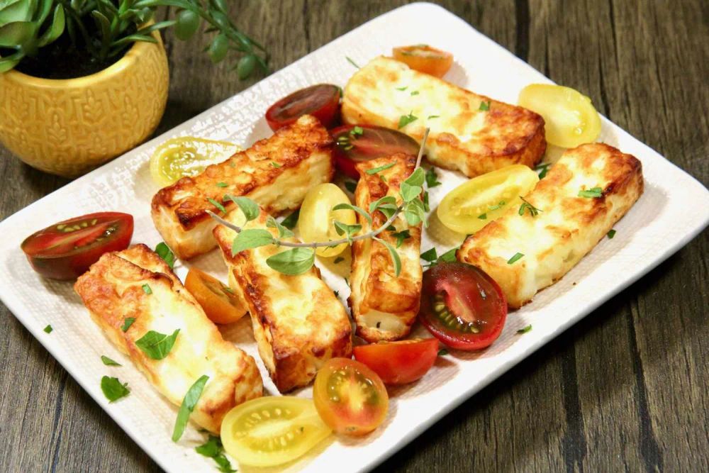 Air Fryer Halloumi Cheese