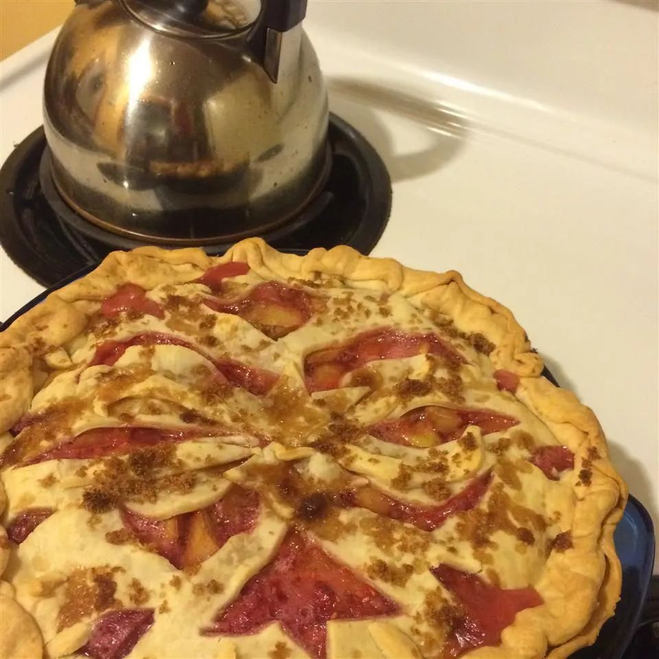 Teenie's Accidental Rhubarb-Raspberry Pie