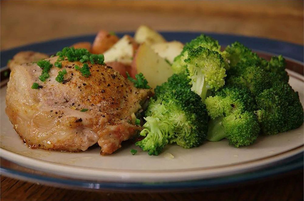 Blue Cheese, Bacon and Chive Stuffed Pork Chops