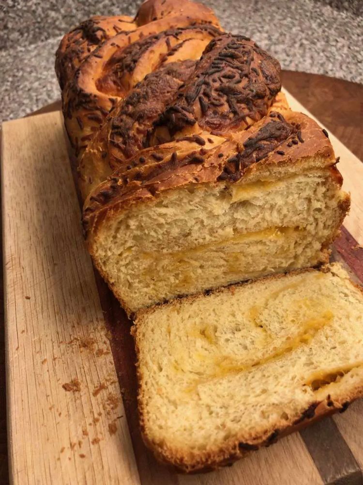 Braided Pumpkin-Cheese Bread