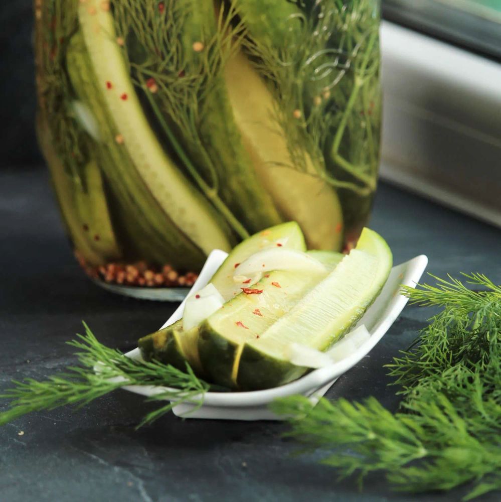 Nothin' Sweet About These Spicy Refrigerator Pickles