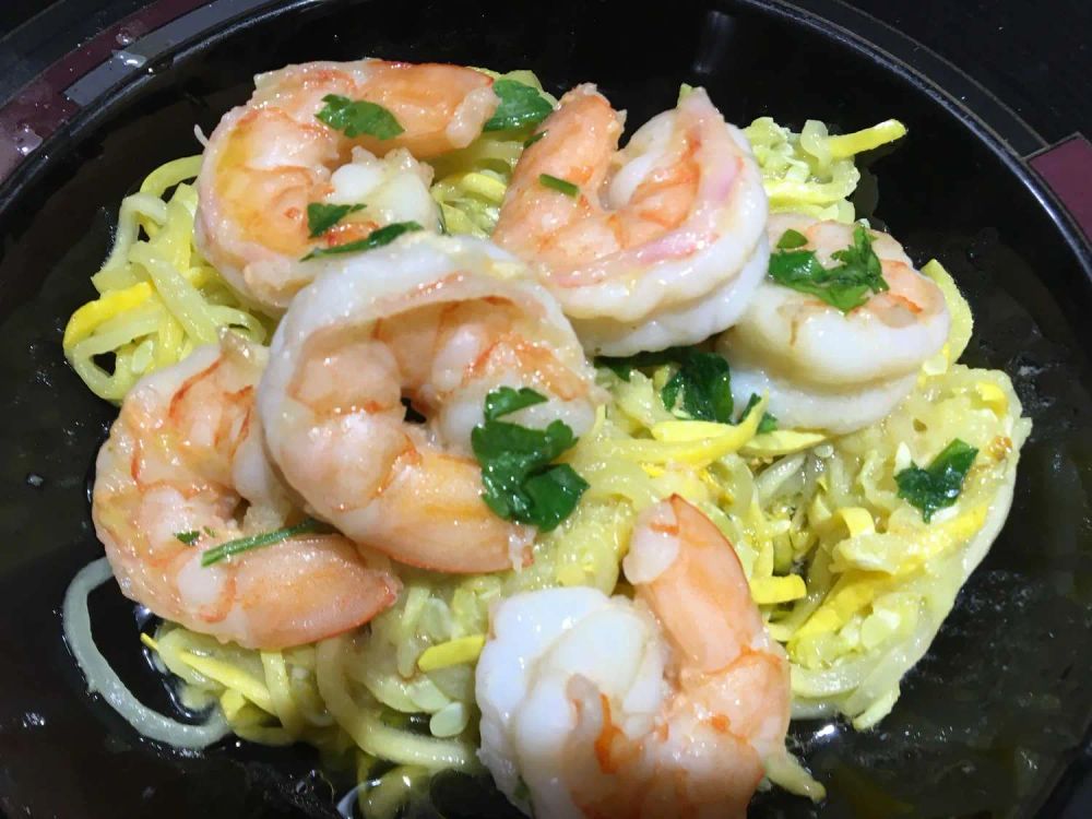 Keto Shrimp Scampi with Broccoli Noodles