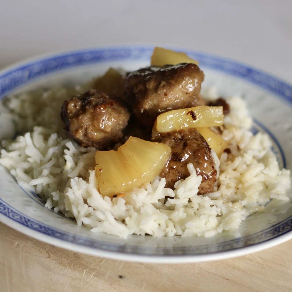 Sweet and Sour Pineapple Meatballs