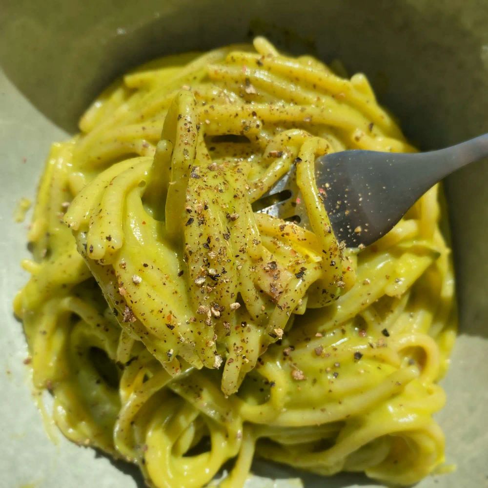 Avocado Carbonara for Two