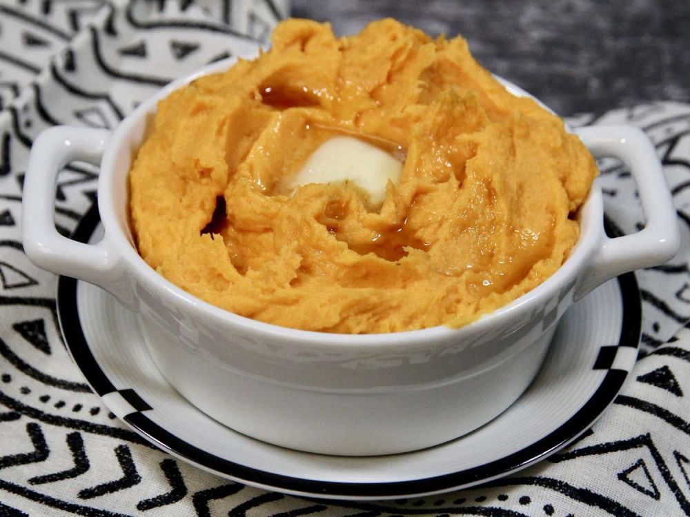 Mashed Sweet Potatoes in the Microwave