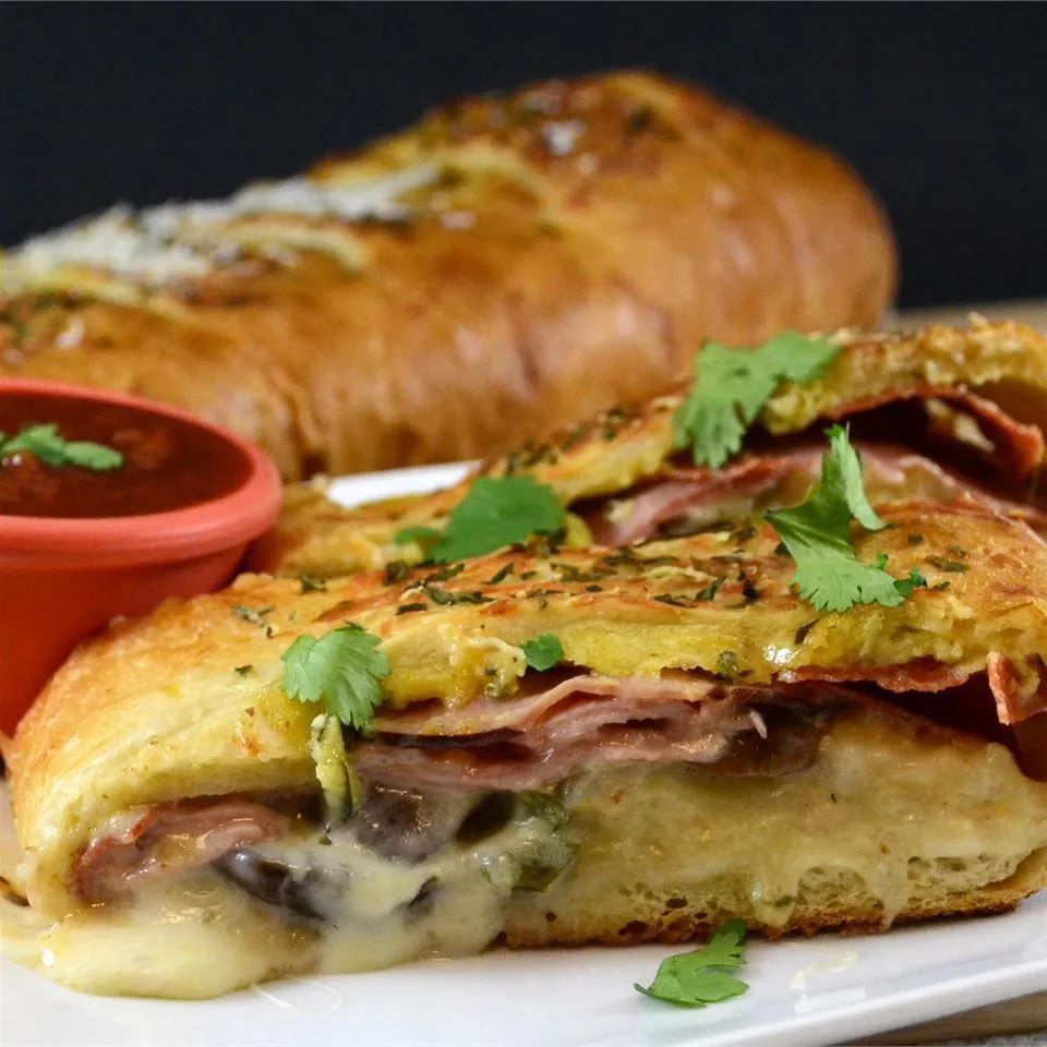 Meat and Veggie Stromboli