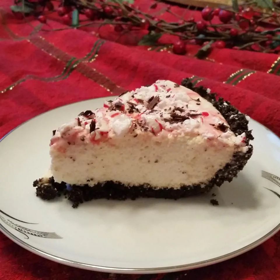 Peppermint Bavarian Cream Pie