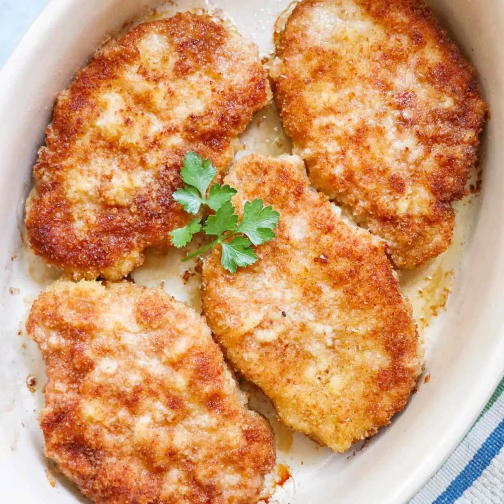 Breaded Baked Pork Chops