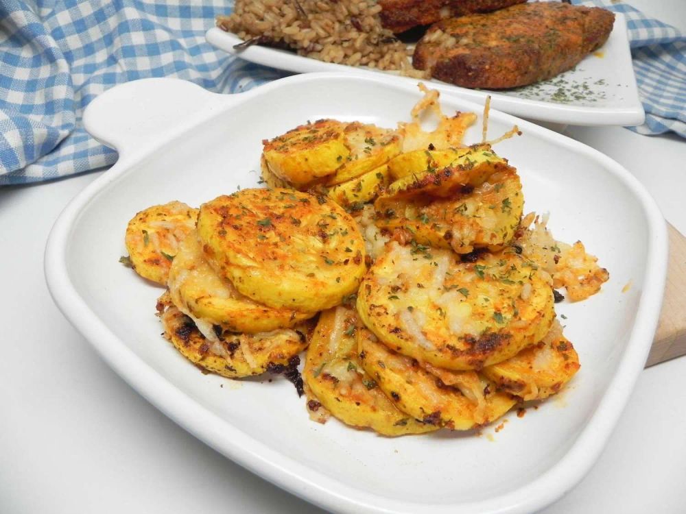 Air Fryer Parmesan Yellow Squash