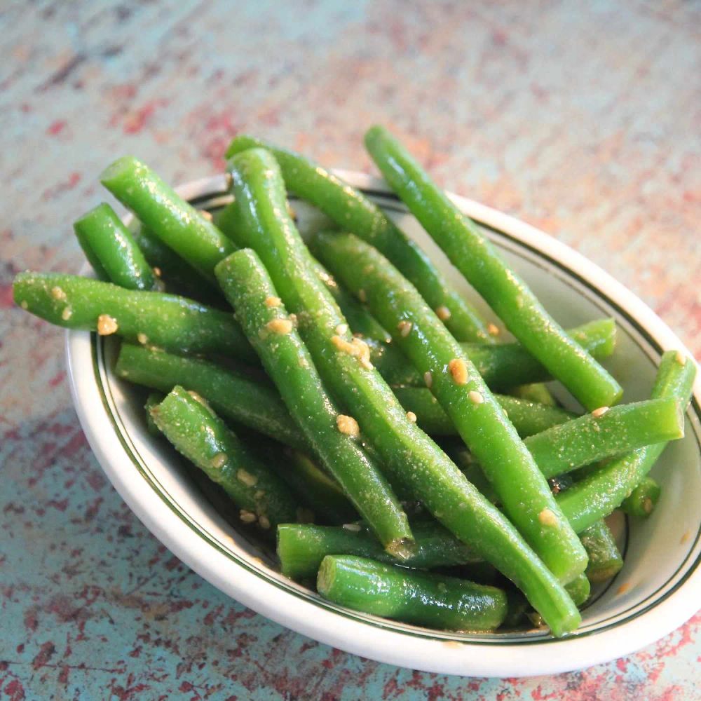 Spicy Chinese Mustard Green Beans