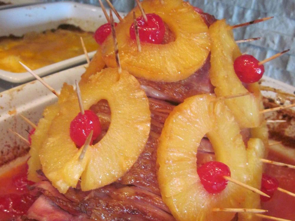 Baked Ham with Pineapple Mustard Glaze