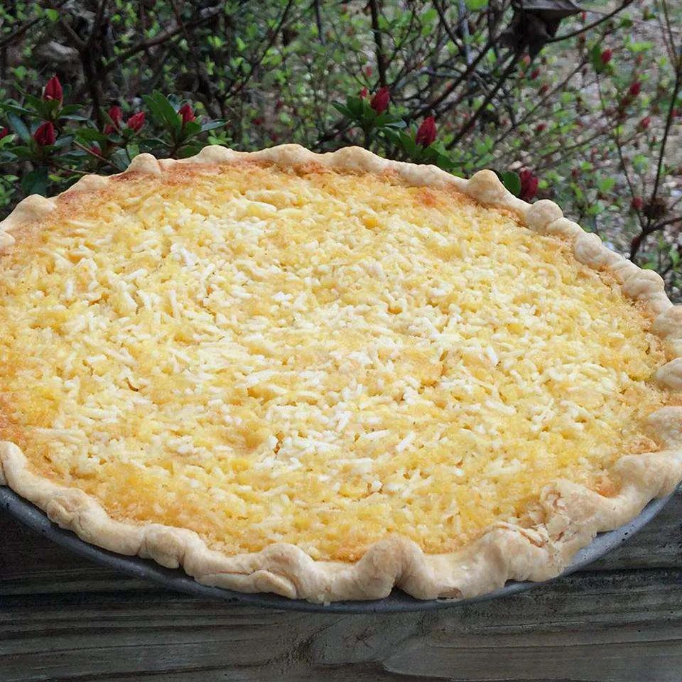 Pineapple Coconut Chess Pie