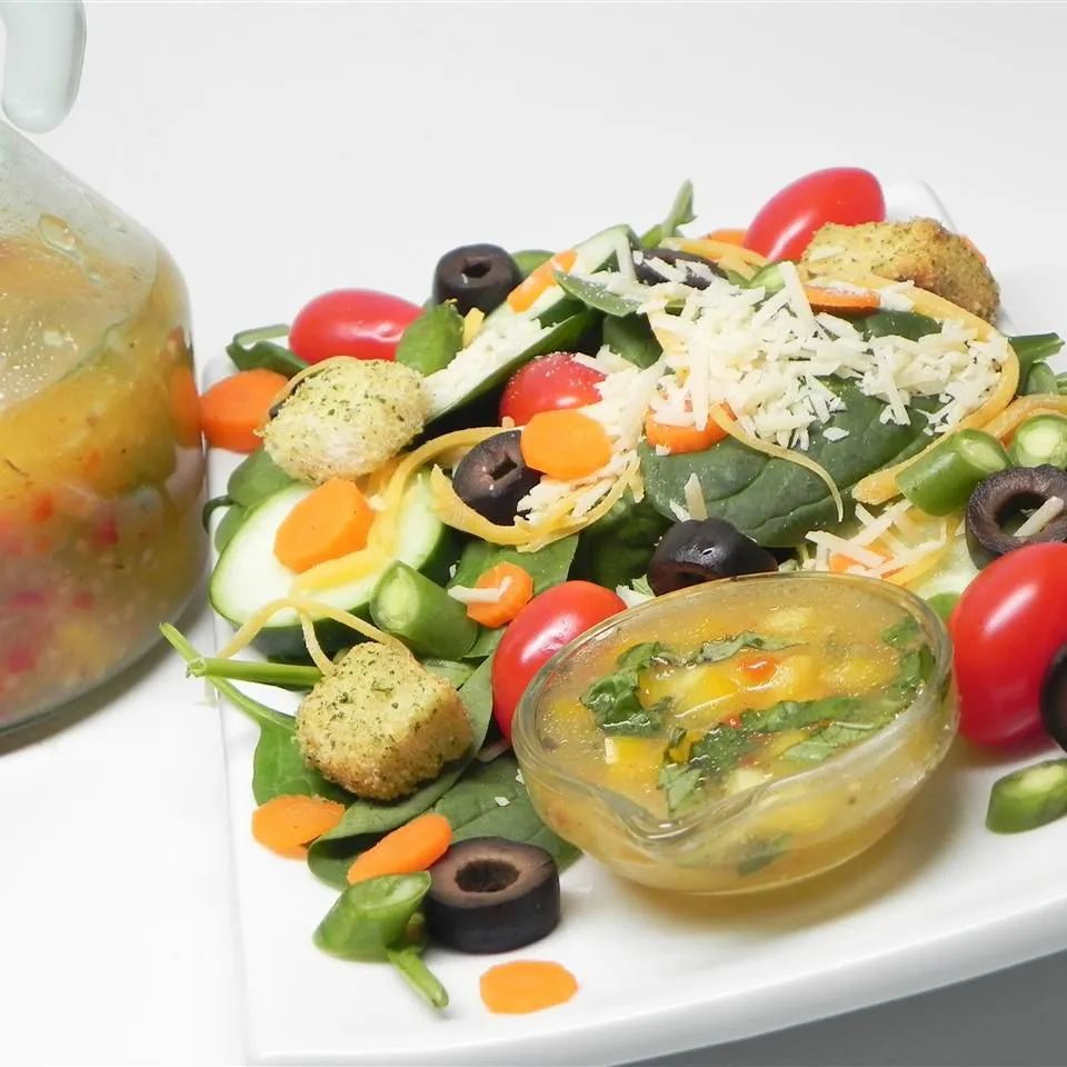 Garlic Bell Pepper Vinaigrette