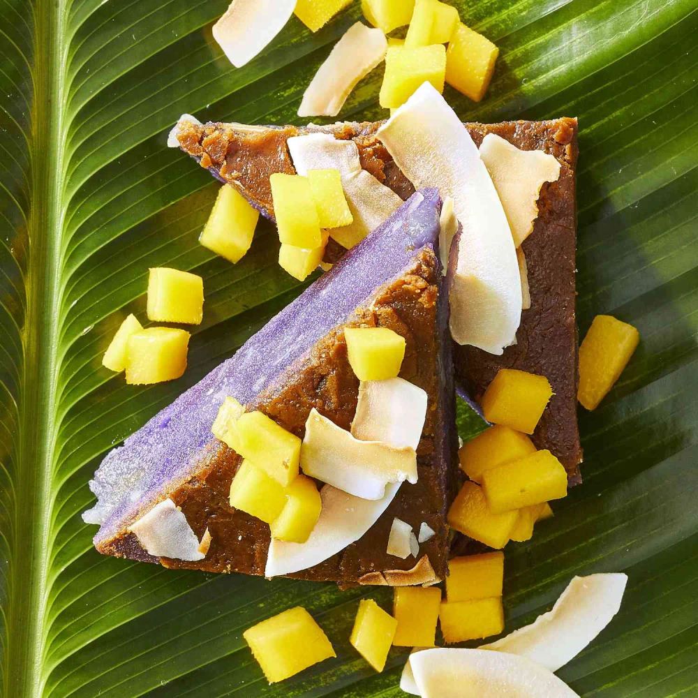 Purple Yam and Coconut Mochi (Ube Bibingka)