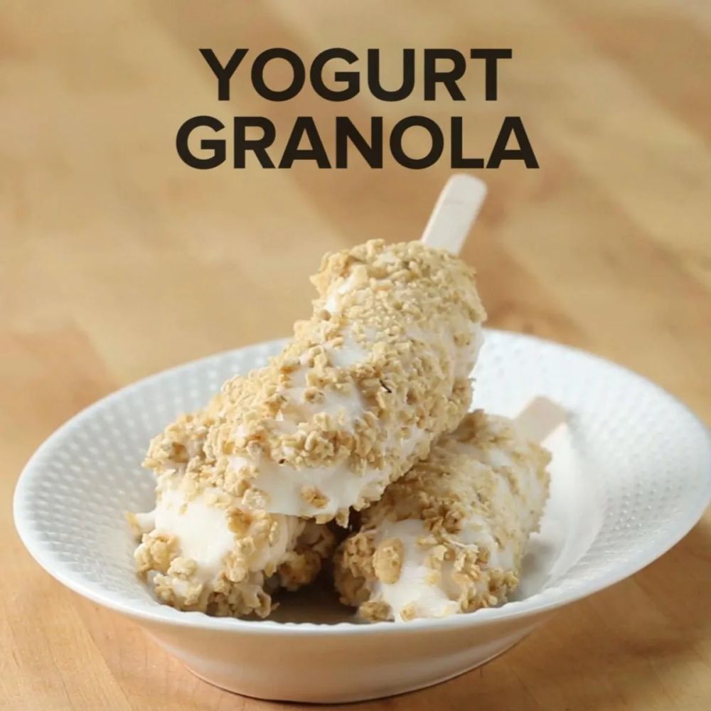 Yogurt Granola Frozen Banana