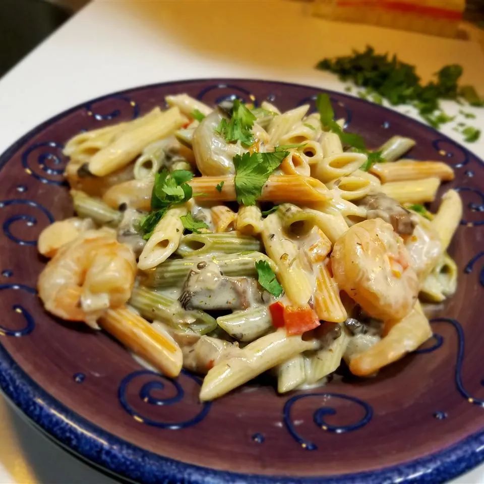 Peppered Shrimp Alfredo