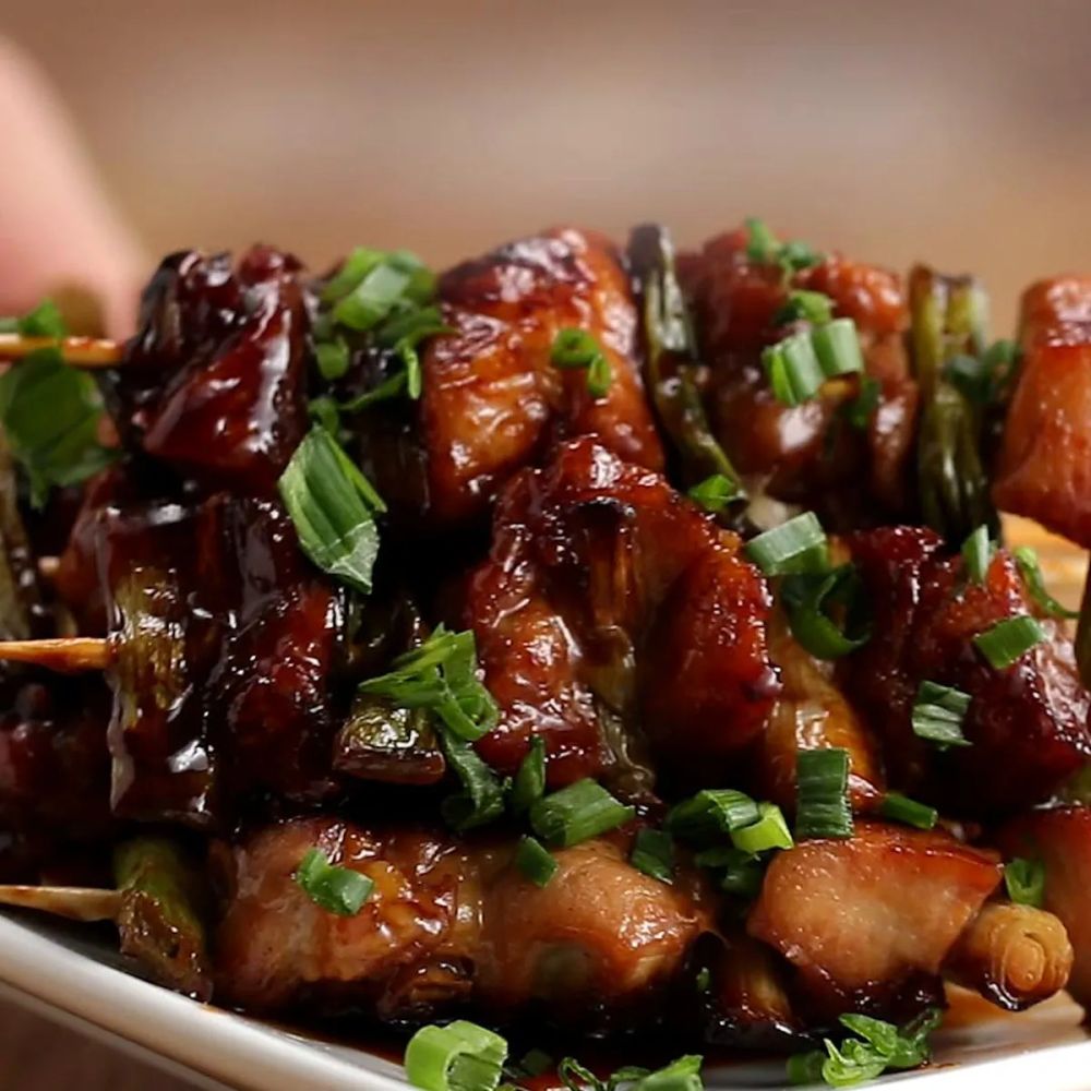 Glazed Chicken Skewers