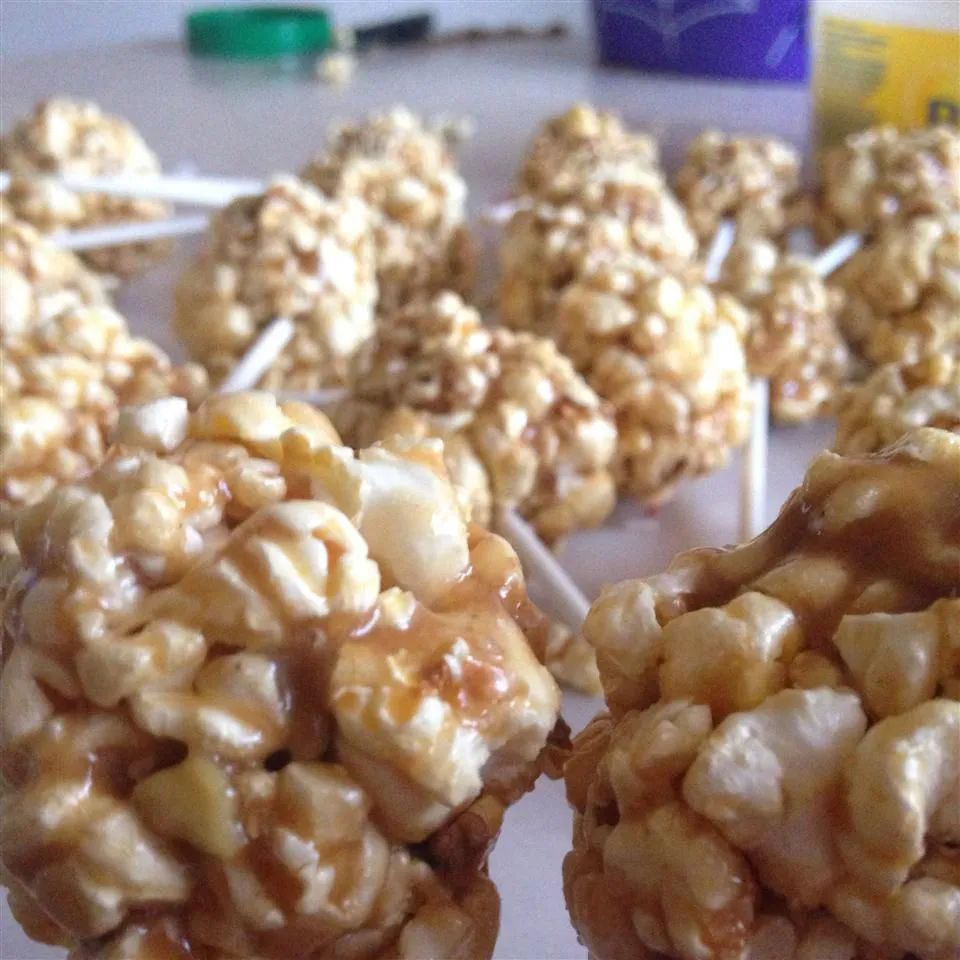 Peanut Butter Popcorn Balls