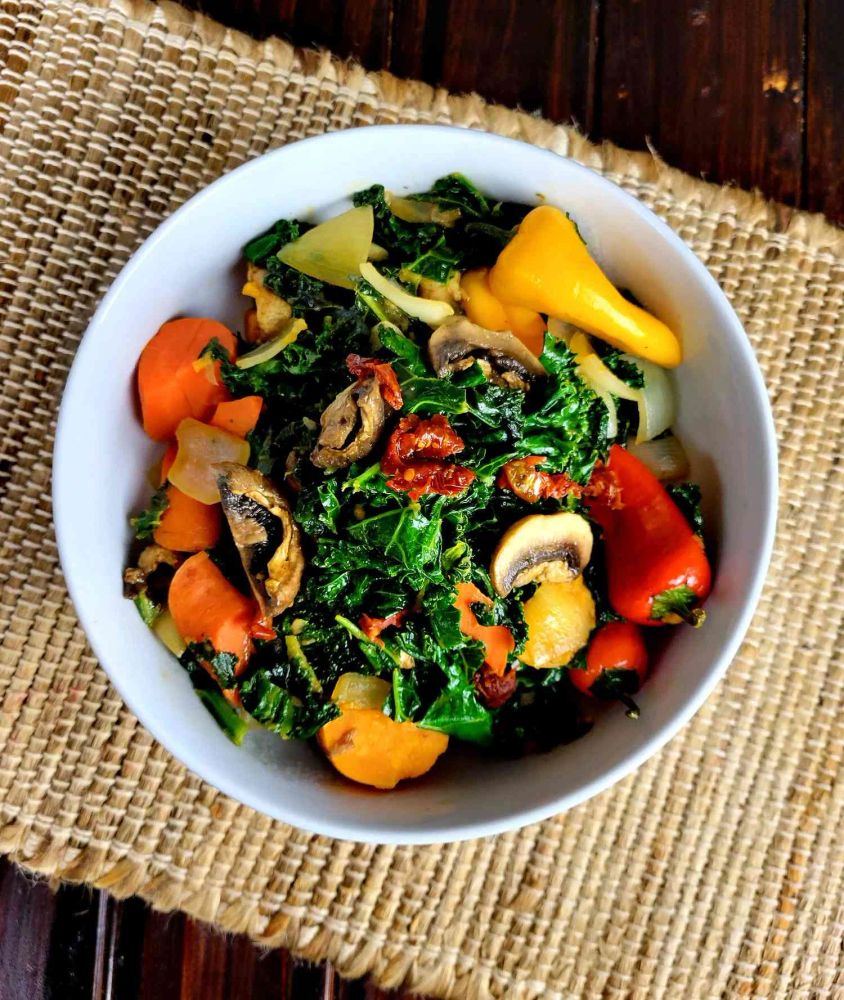 Kale and Mushroom Stir-Fry