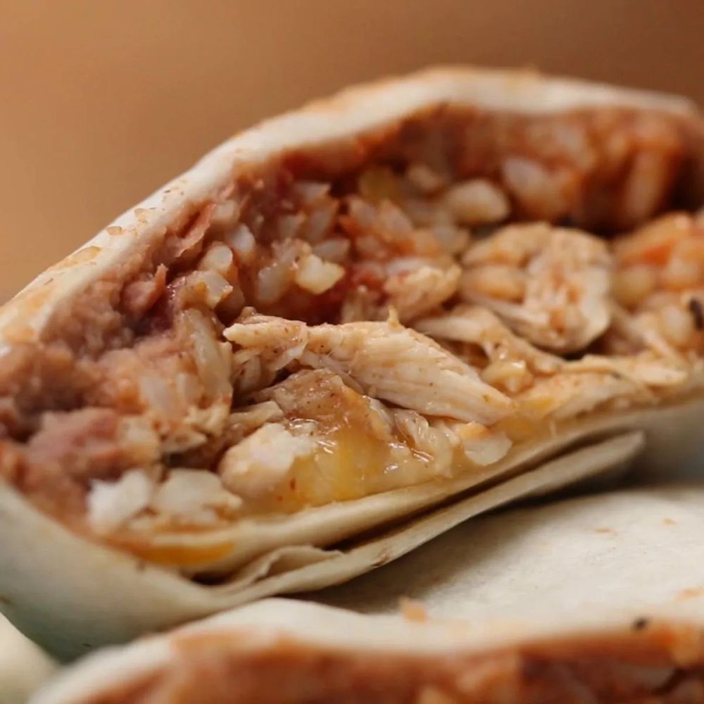 Chicken, Rice & Bean Burritos