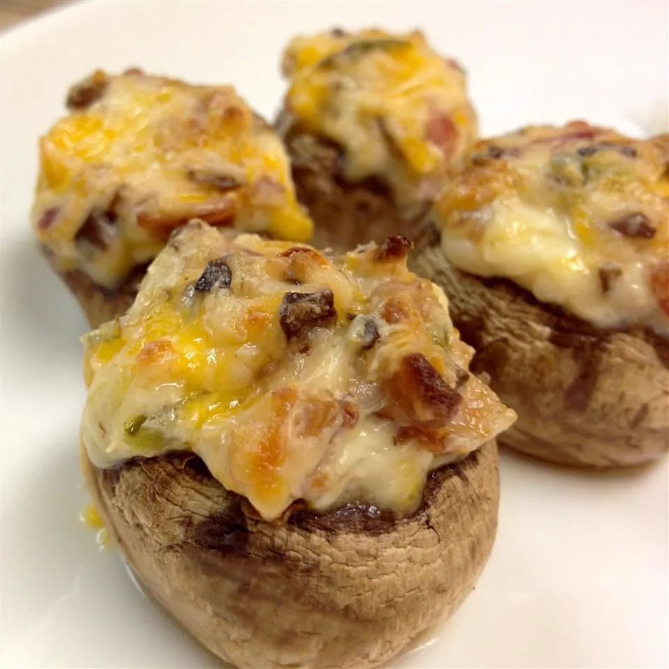 Jalapeno Popper Mushrooms