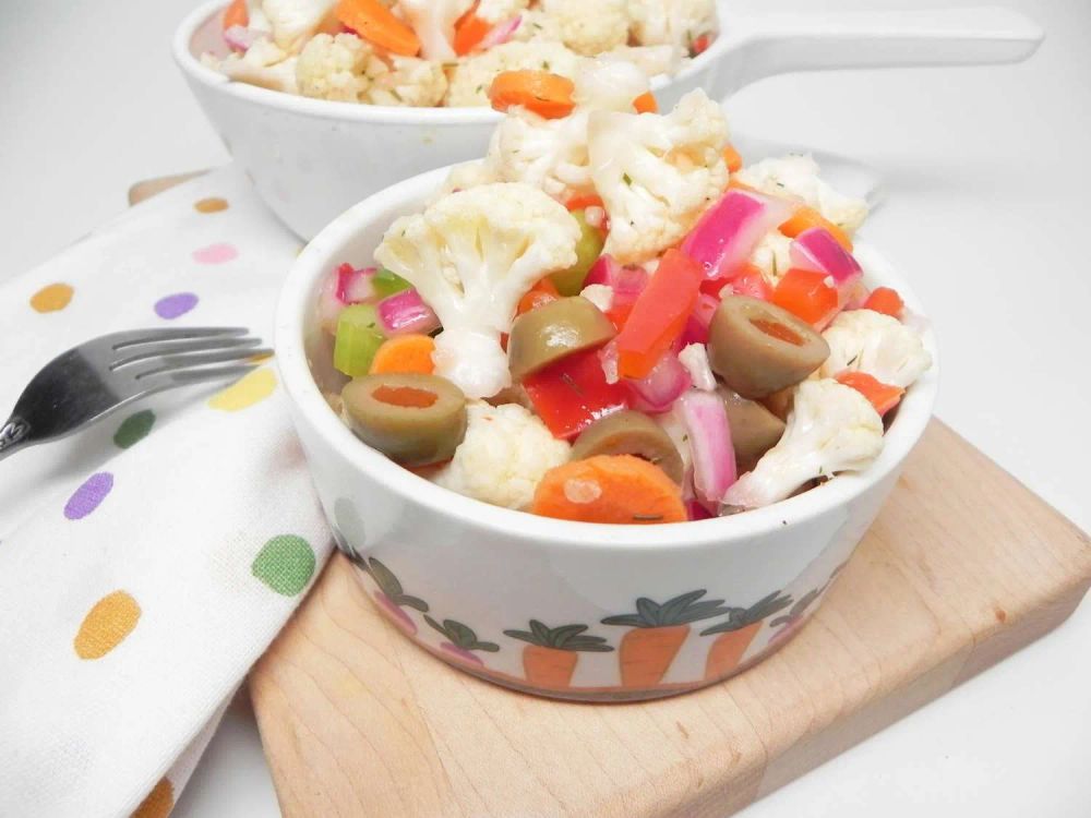 Spicy Marinated Cauliflower Salad