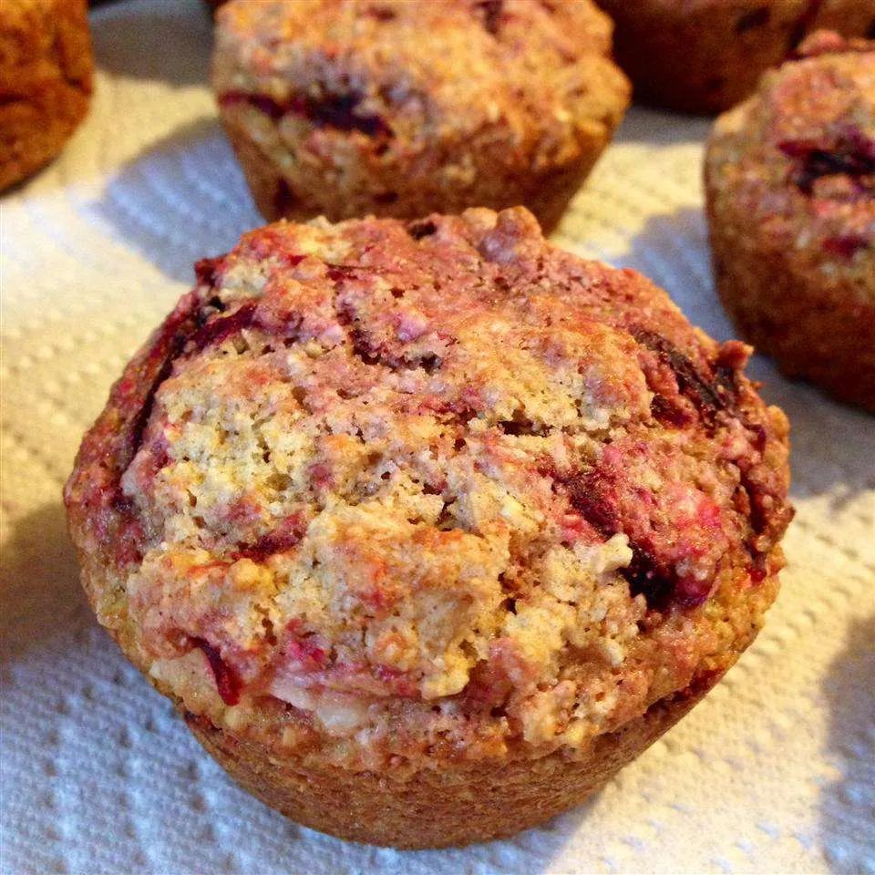 Savoury Beet Muffins