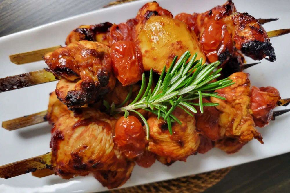 Tomato Chicken Skewers