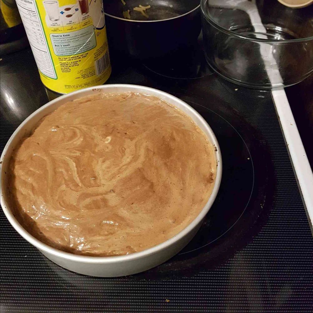 Mayo Cake with Peanut Butter Icing