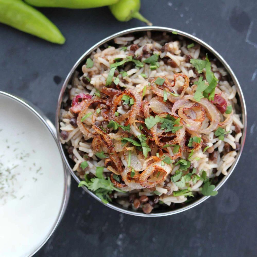 Green Lentils and Rice Assyrian Style