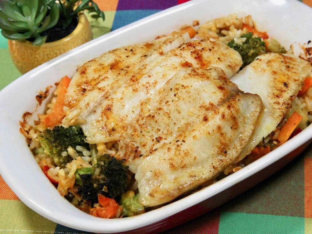 Tilapia All-in-One Casserole