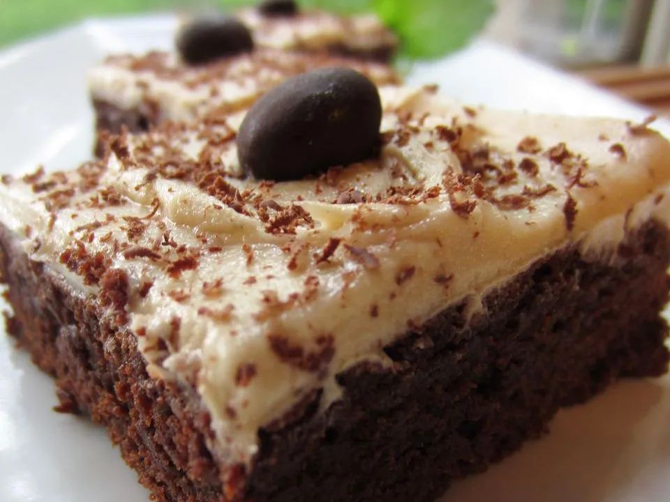 Mocha Brownies with Coffee Frosting